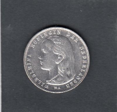 Beschrijving: 1 Gulden WILHELMINA